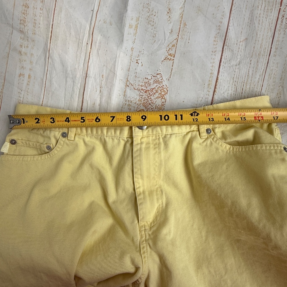 Lauren Ralph Lauren | Yellow Mid-Calf/Croppedโ Pants | Cotton | Size Tag Removed - Picture 8 of 10